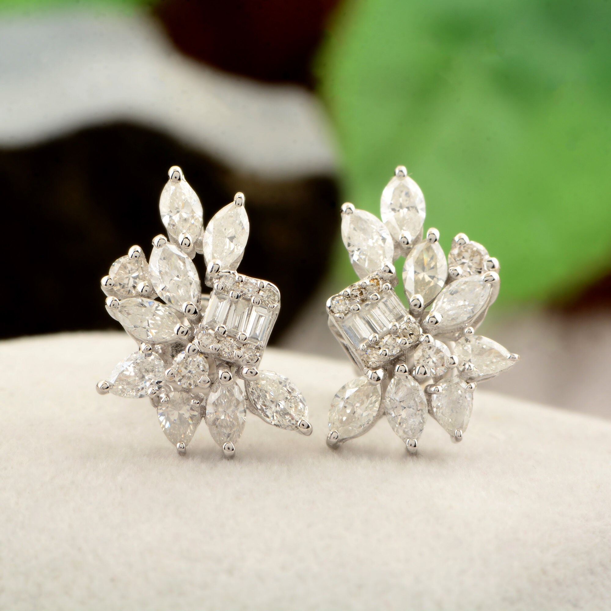 Exquisite diamond sale earrings