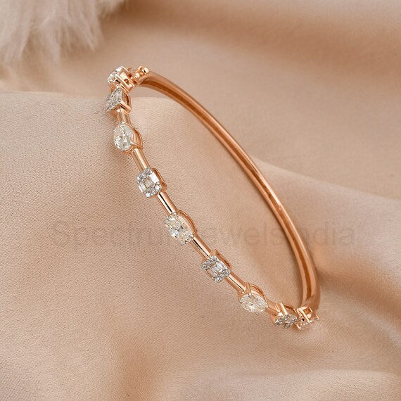 Diamond Bangle 18k Rose Gold