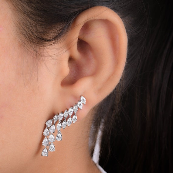 Diamond ear climber deals