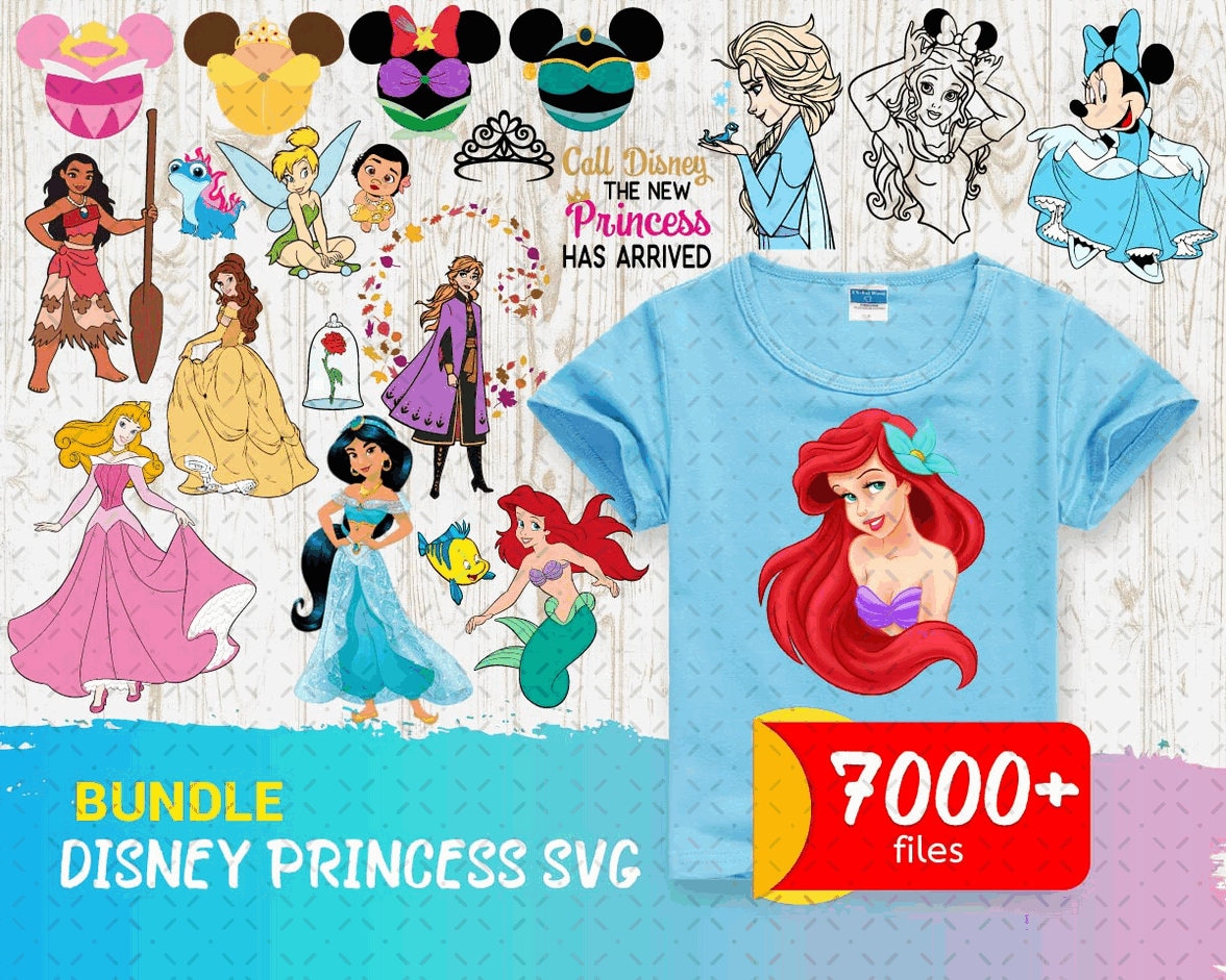 Download 7 000 Disney Princess Svg Bundle 4.0 Files For Cricut Svg ...