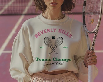 Beverly Hills Tennis Champs Social Club Hot Pink | PNG | Sublimation File