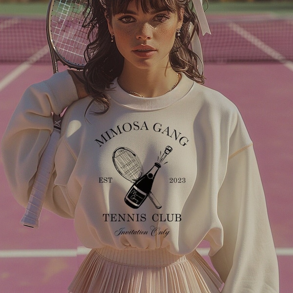 Mimosa Gang Champagne Bottle Tennis Club 1772 | PNG | Sublimation File