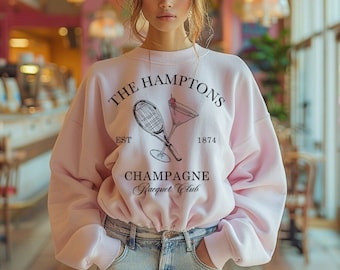 De Hamptons Champagne Racket Club | PNG | Sublimatie bestand