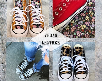 converse leather vegan