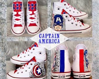 captain america converse low top
