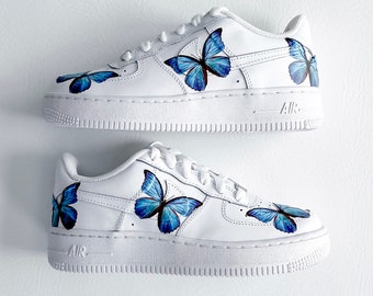 Custom Air Force 1 Purple Butterfly Shoes Nike AF1 Custom