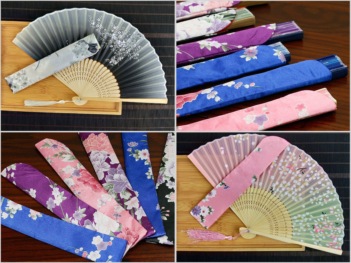  TidTod Folding Fan Hand Held Paper Fans, Handmade DIY