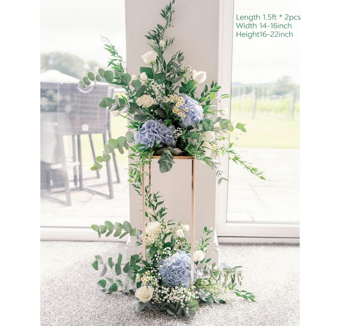 Wildflowers Eucalyptus Wedding Staircase Flowers Aisle Florals