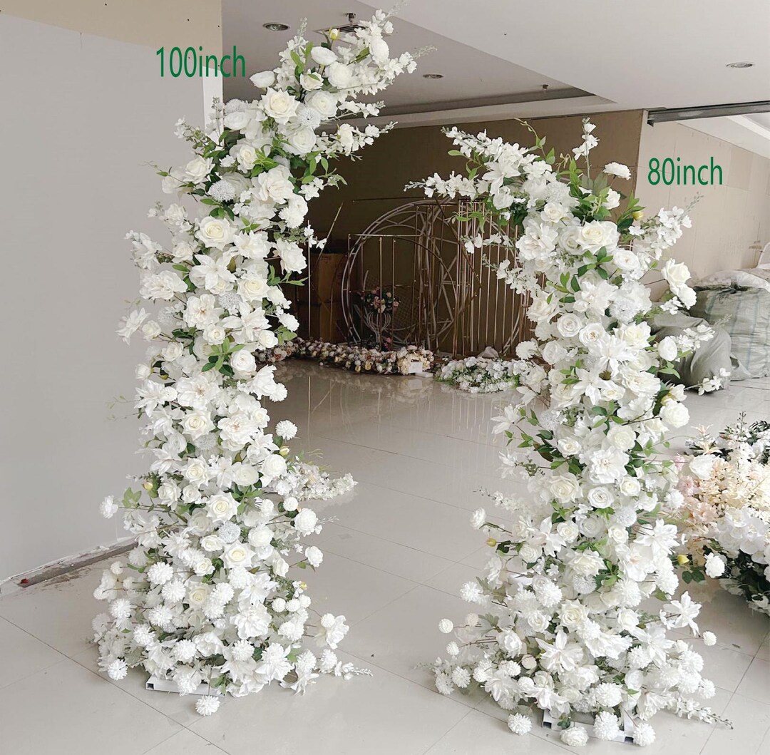 Wedding Archway Flowers, White, Ivory Flower Colourful Broken Flower ...
