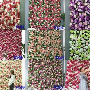 Blush Rose Flower Panels Artificial Green Plant Beauty Salon Wall Decor Flower Wall Flower Backdrop photography image 8