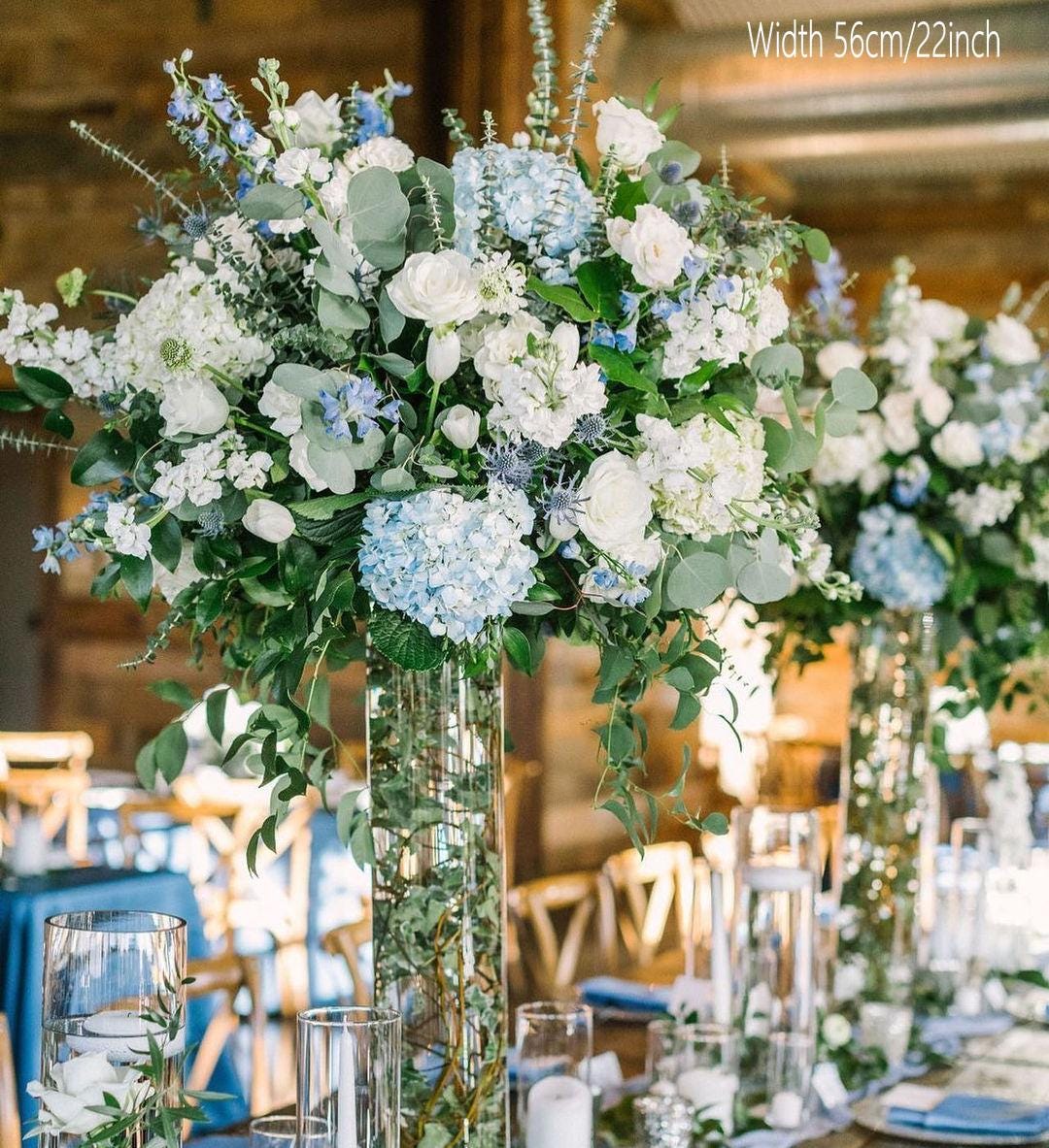 Dusty Blue Wedding Centerpieces Canada