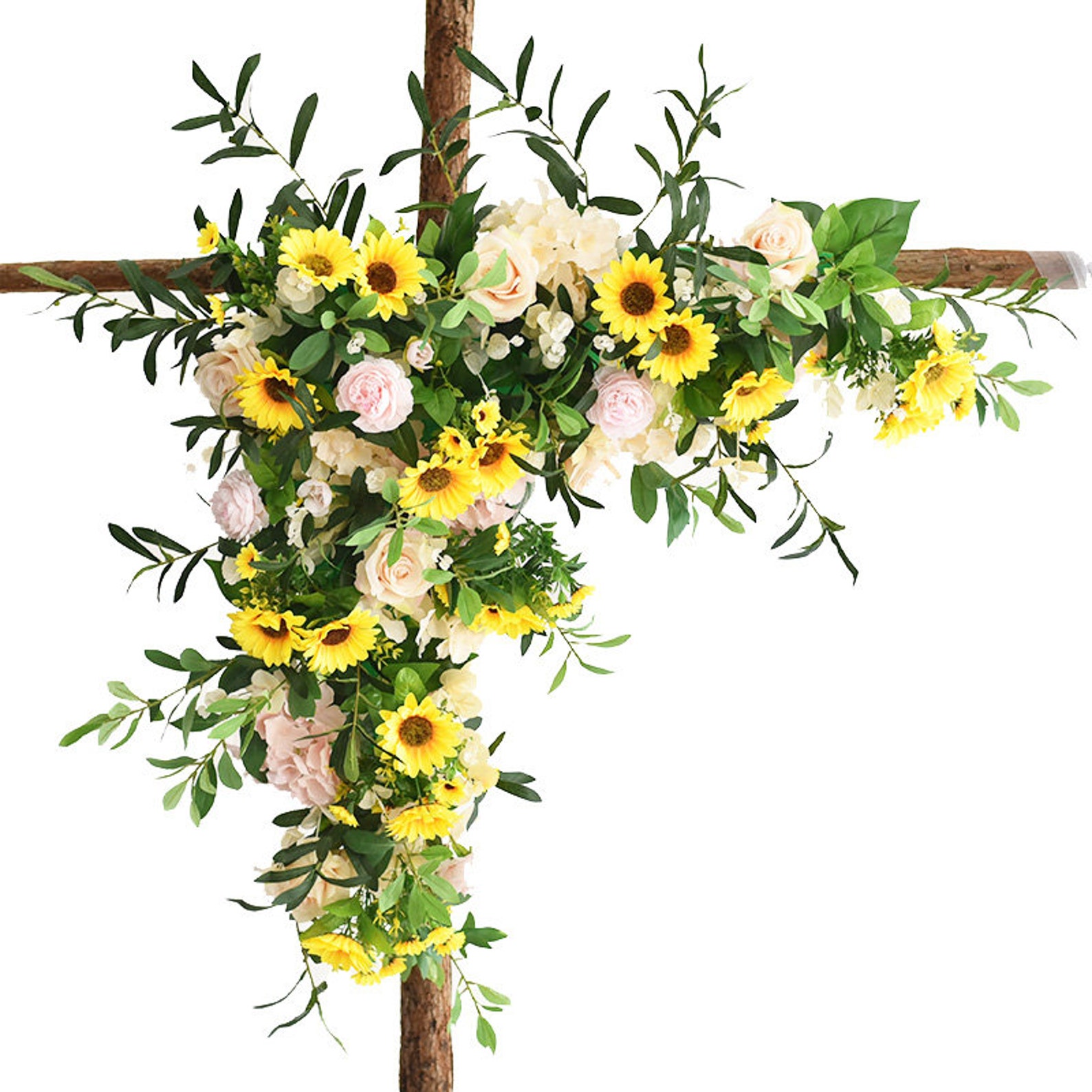 Baby Blue Flower Arch Arrangement Tropical Flower Garland Arch Etsy