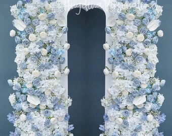 Wedding Arch Flower Arrangement: Hydrangea, Rose & Orchid Decor
