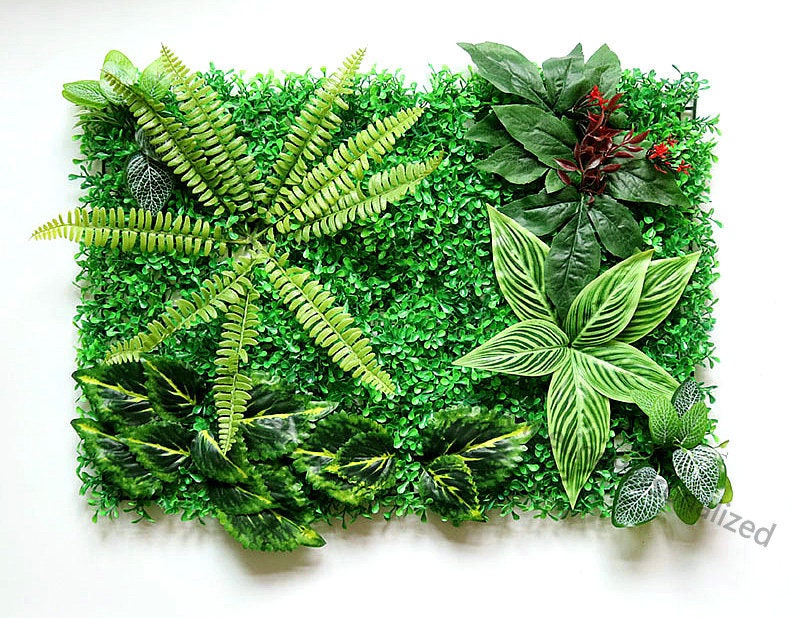 Sufanic Artificial Moss Fake Green Plants Grass for Shop Patio Wall Decor  DIY,3.28x6.59Ft 