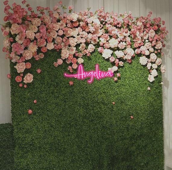 Cherry Blossoms Flower Grass Wall Backdrop Panel for Party Etsy