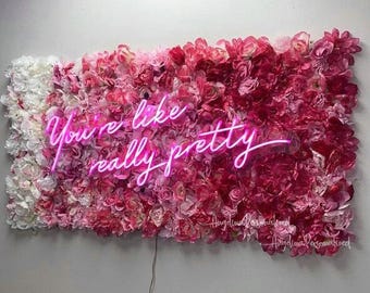 Silk Flower Wall Backdrop: Beauty Salon Decor, Wedding Princess Flower (15.75x23.62inch/40x60cm.)