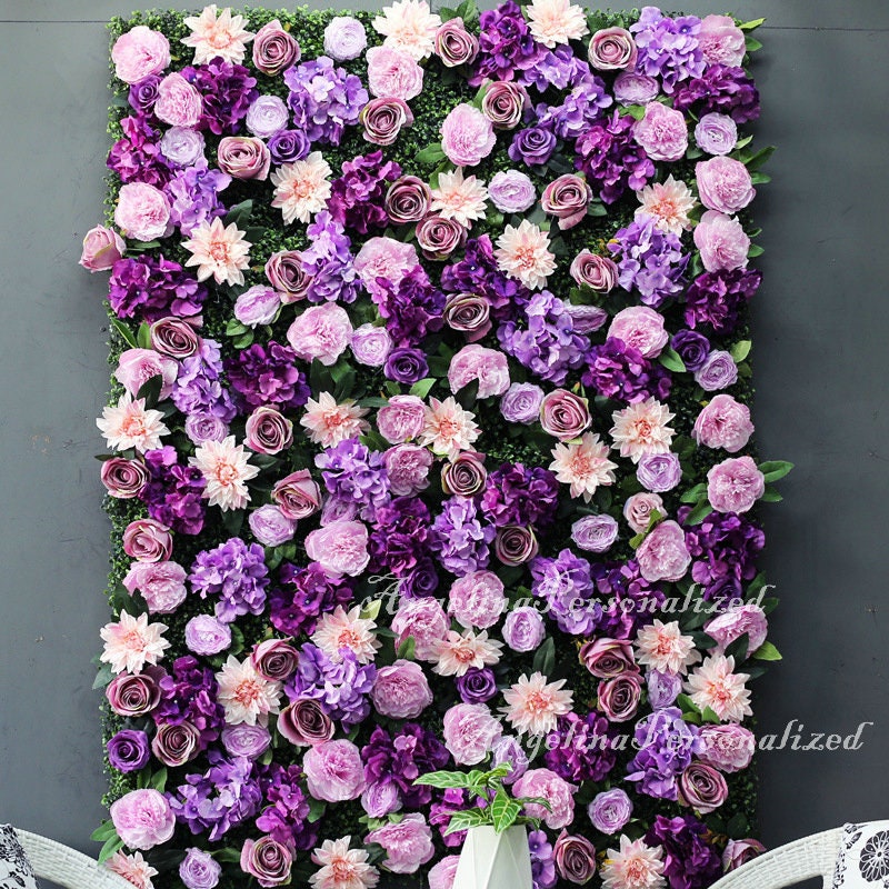  HONGMEIHUI Artificial Flower Wall Panel 3D Rose Wall Backdrop  Flloral Wall Pared de Flores Artificiales para Decoracion Pink Flower Wall  Panels Decor for Home Weding Party Decoration(Pink) : Home & Kitchen