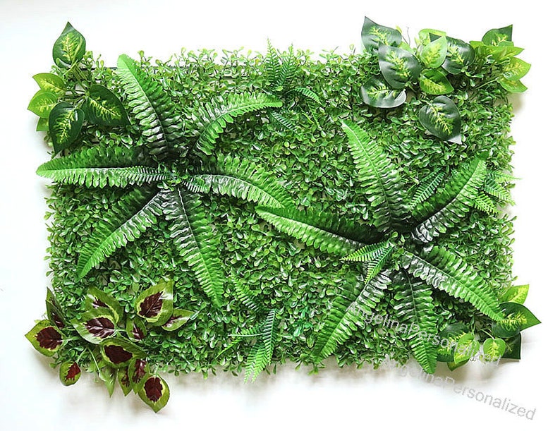 Tropical Artificial Fake Green Plants Grass Backdrop Flowers Etsy