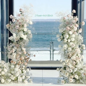 Wedding Arch Flower Swag: Rose & Baby&#39;s Breath Floral
