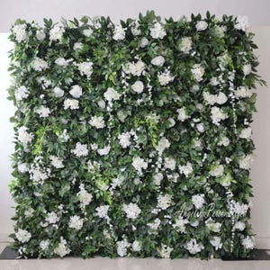 Fall Wedding Flower Wall Backdrop: Gold Orange Floral & Greenery Flower style 7