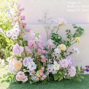 Light Blush Boho Wedding flower Floor table Centrotavola Head table flower rosa antico fiori di campo Sweetheart table decor matrimonio Navata floreale