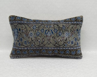 size :12/' x 20/' nches 30 x 50 cm Nomadic Pillow Tribal Pillow Turkish Vintage Natural Carpet Pillow Cover