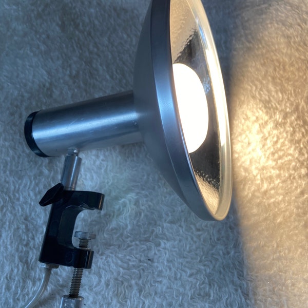 70s space age Philips clamp lamp