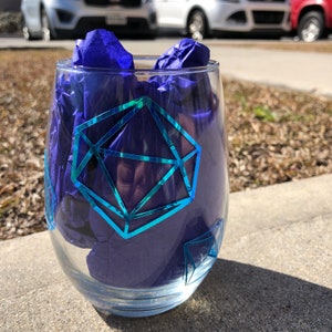 Dice Wine Glass