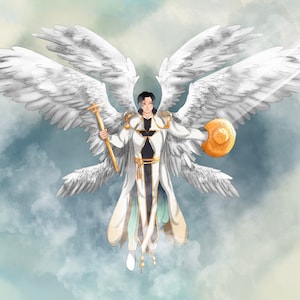 Lucifer Angel Form Print