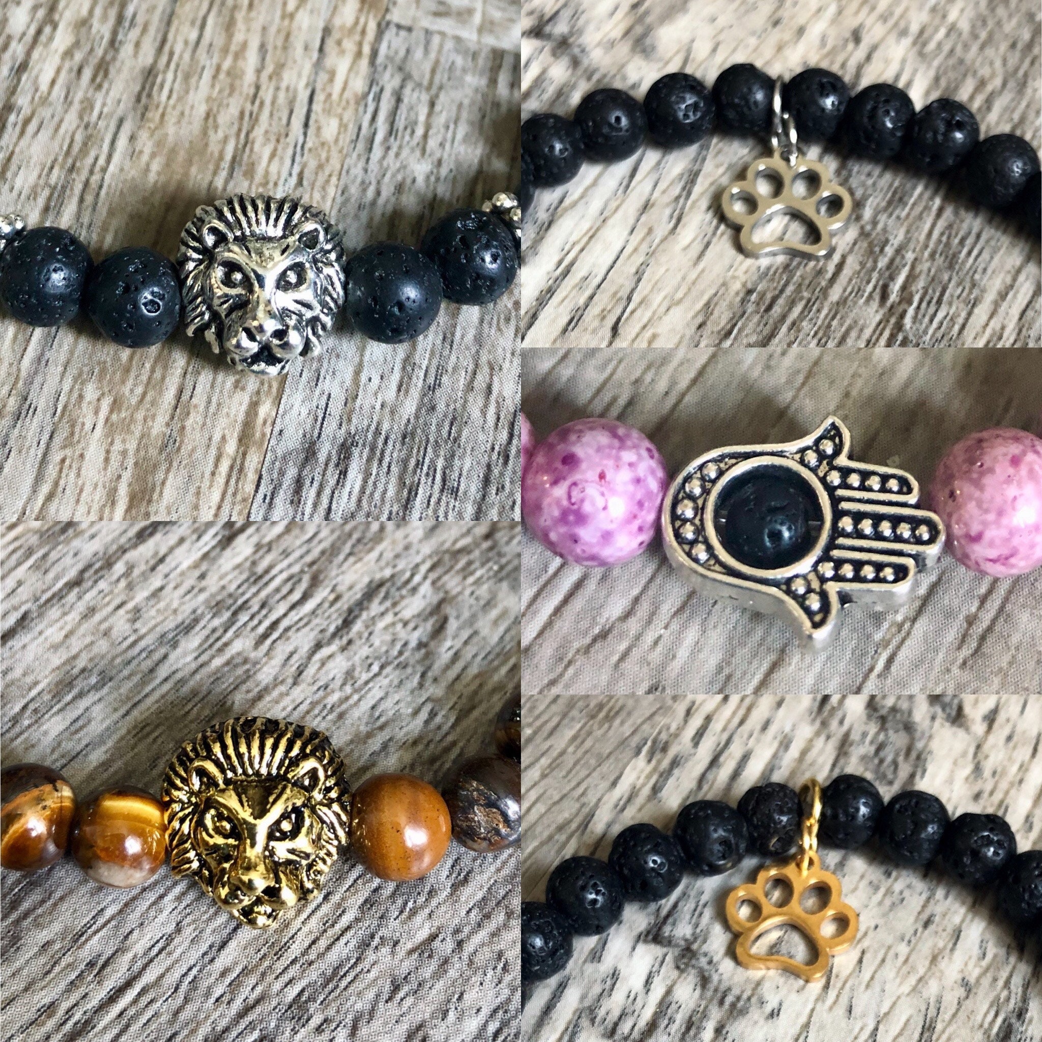 ブレスレット Semi Precious Beads Bracelet #7930 1-3.