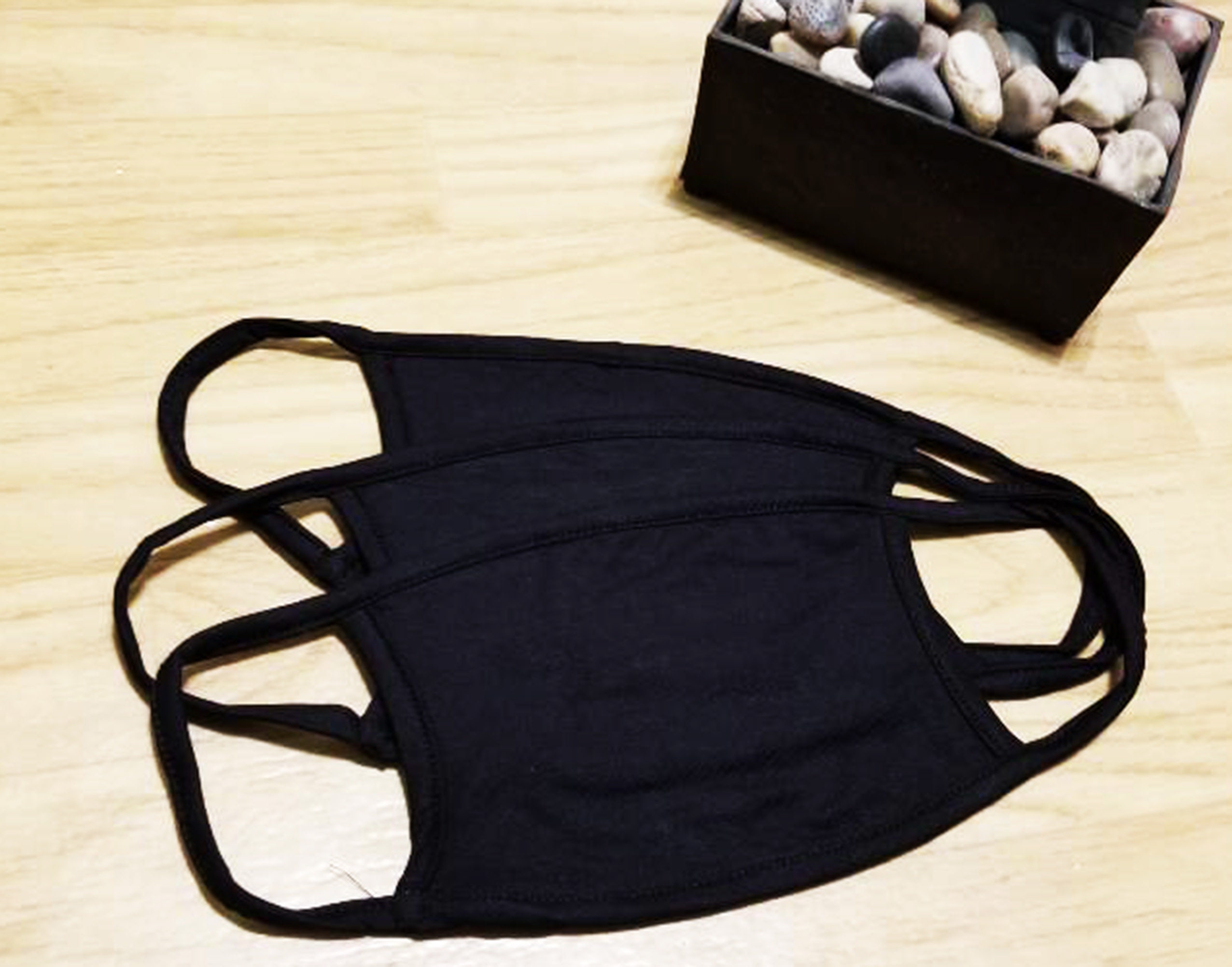 3pcs /Black Face Mask /washable /reusable/Made in USA Etsy