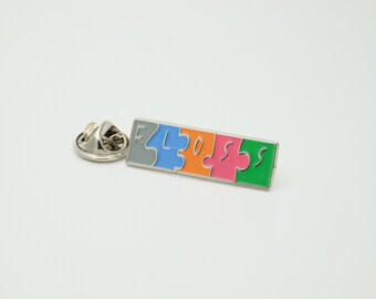 Puzzle Piece Enamel Pin - Fashion Accessory