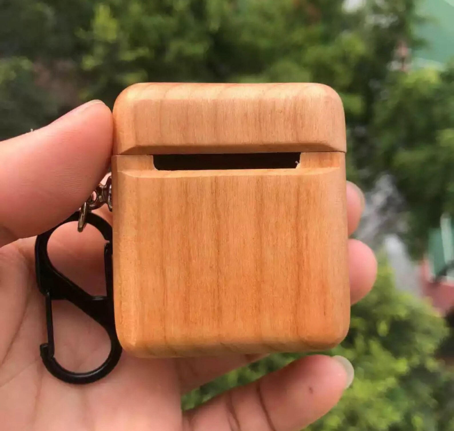 Natural Wooden AirPod Case Real Wood AirPods Case Wood Etsy