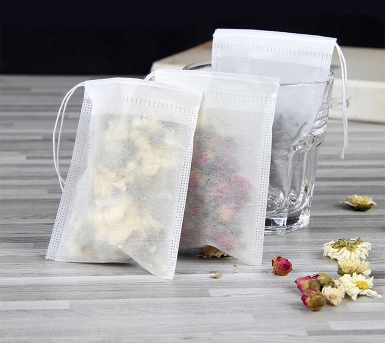 100/200/300 Eco Empty Large Tea Bags With Draw String Eco Etsy