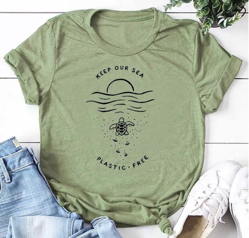 Keep Our Sea Plastic Free Tshirt Save Our Ocean Save the - Etsy