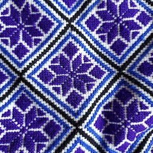 10" x 10" Bolsa Huichol morrales RARE Huichol Punto Geométrico Textil Arte Nativo Bordado a Mano Indígena Diseño Prehispánico