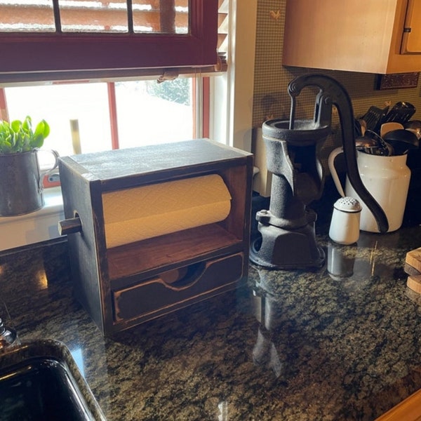 Paper Towel Holder Shelf Etsy