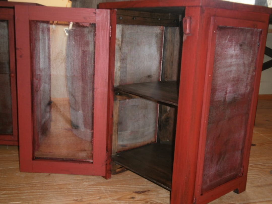 Pie Safe Side Table/ Storage / Decorative Table Etsy