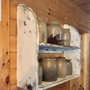 Farmhouse Shelf / crock or jug shelf / bowl shelf