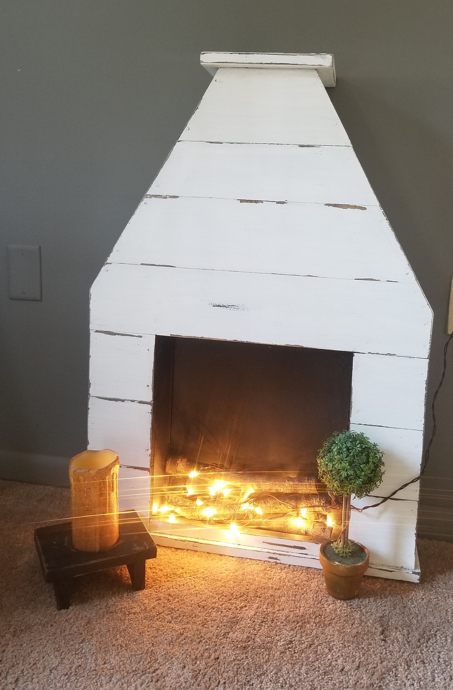 Faux Fireplace / SALE / Hanging Fireplace Etsy