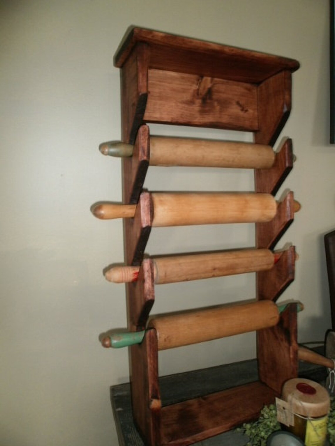 Rolling Pin Holder for 4 Etsy