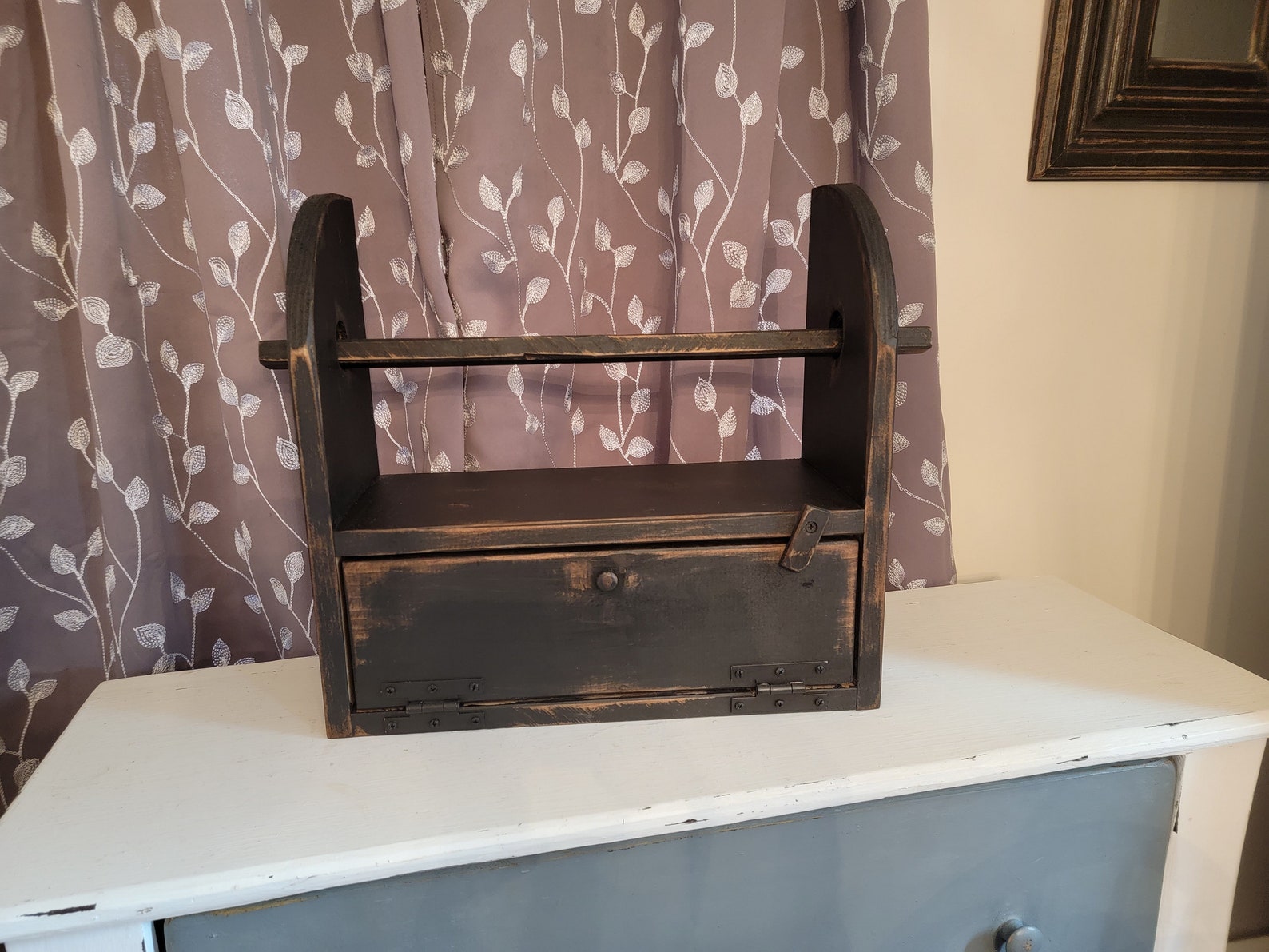 Paper Towel Holder With Bread Box Etsy