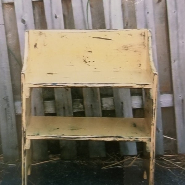 Bucket Bench / primitive bucket bench/ Farmhouse bench