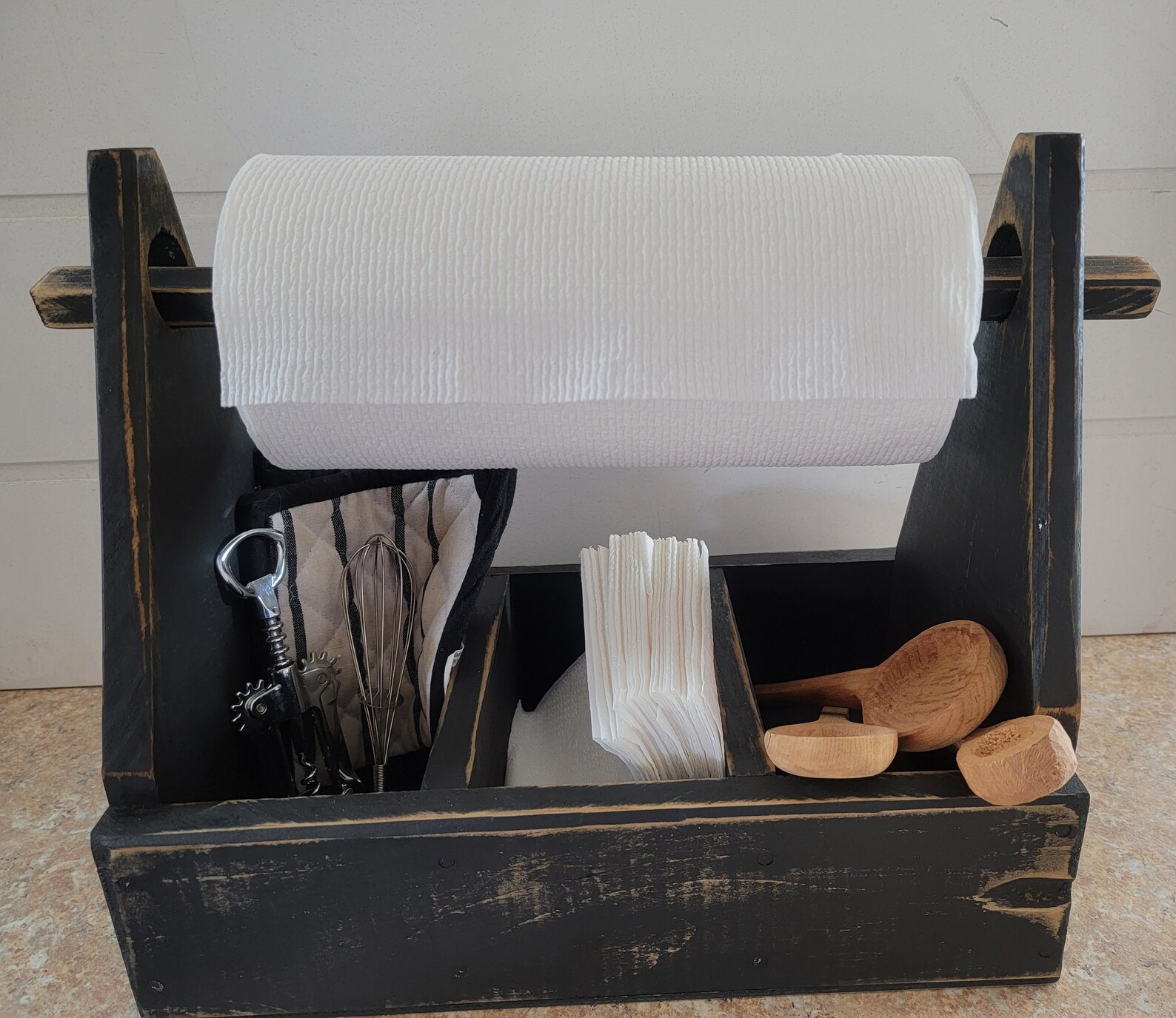 Paper Towel Holder Toolbox / Kitchen Storage/ Bathroom Storage Etsy