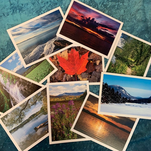 Photographic notecards-Vermont Scenic Portrait Note Cards, Box of 10, All Season #4