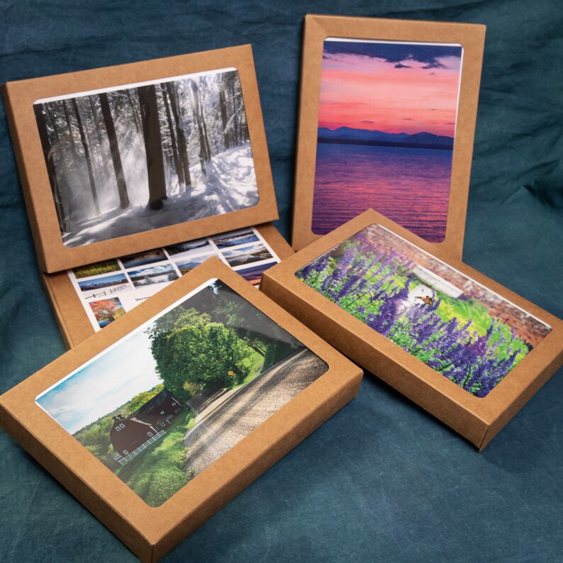 Vt Scenic Portrait Note Cards box of ten All Seasons 2