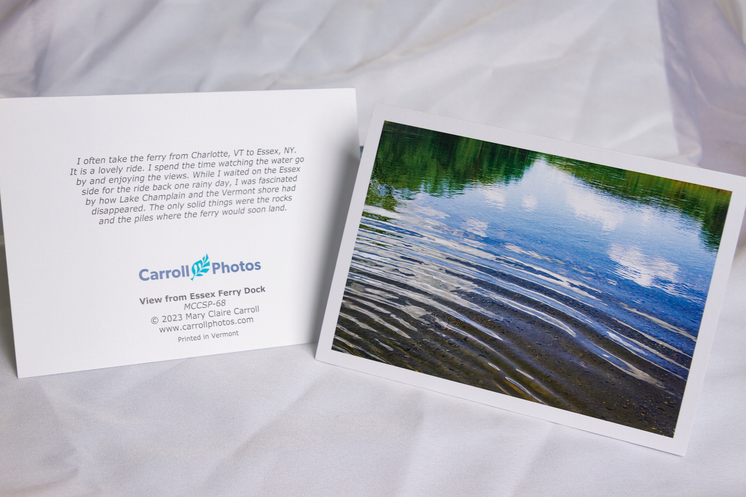 VT Scenic Portrait Note Cards- Card Assortment With Images of Water ...