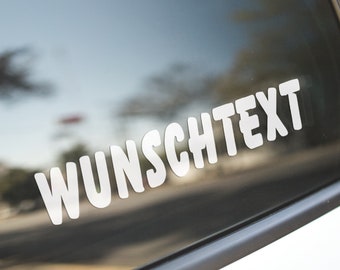 AUFKLEBER DRUCKEN LASSEN | Text Autoaufkleber selber gestalten - Klebebuchstaben | Wunsch Sticker Custom Decal Vinyl für Auto Motorrad Name