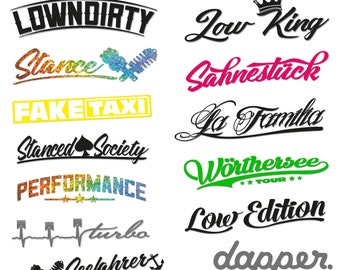 Car tuning stickers deals
