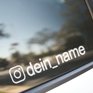 Design Your Own Instagram Sticker Name for Pages Advertising Car Tuning Jdm  Your Name With Logo Car Sticker Social Text Sticker 